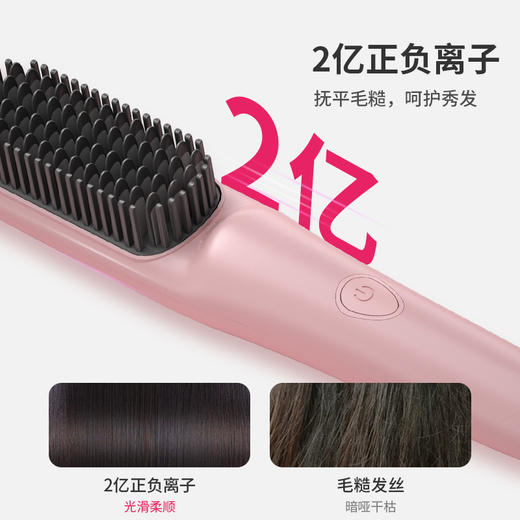 罗拉如炬lowrarouge Mini迷你有线直发梳负离子不伤发便携直卷两用蓬松拉直高颅顶 商品图1