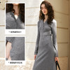 
OLrain欧芮儿灰色连衣裙女秋季2024年新款简约百搭修身显瘦针织裙 商品缩略图4
