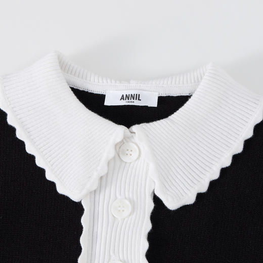 女童法式翻领毛衣冬季新款安奈儿童装实体店同款AG444650 商品图4