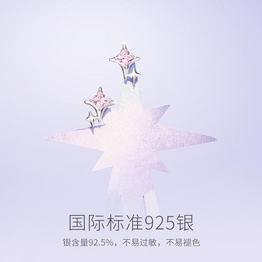 四芒星耳钉【独角兽系列】 商品图2