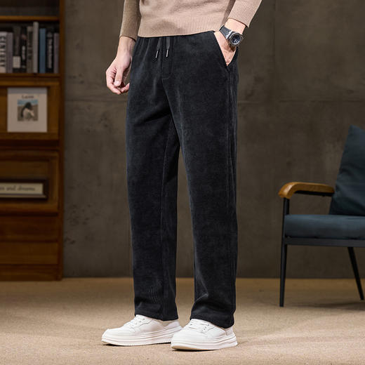 【DQ】大依优型大码松紧腰休闲长裤男舒适休闲简约百搭加肥加大男装潮款 商品图1