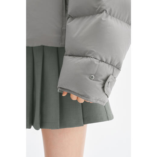 【严选】诗凡黎90鸭绒短款羽绒服2024年冬新款泡芙感俏皮可爱小个子外套SFA180201 商品图3