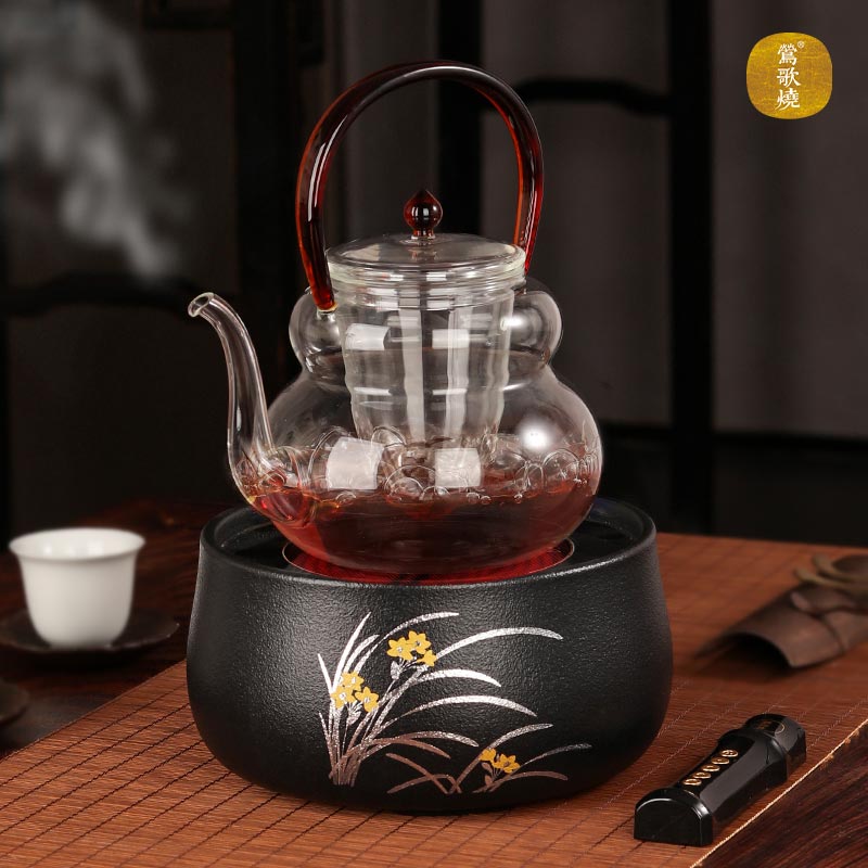 【莺歌烧旗舰店】福禄玻璃壶