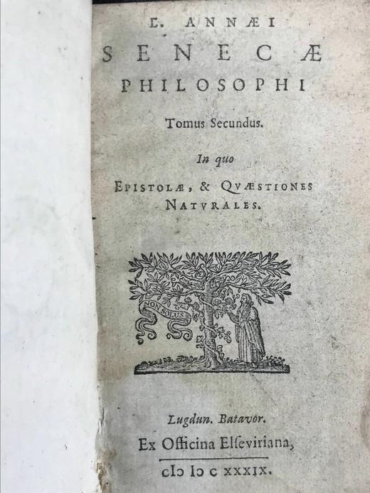 【拉丁语】1640年 塞涅卡作品集（全3卷） 全真皮精装64开 商品图4