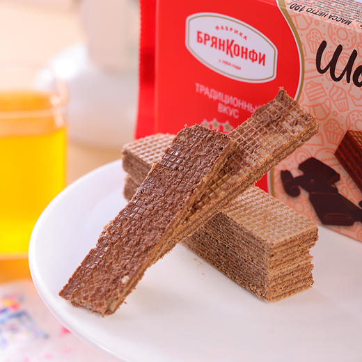 俄罗斯进口斯拉贡巧克力牛奶味威化饼干 商品图8