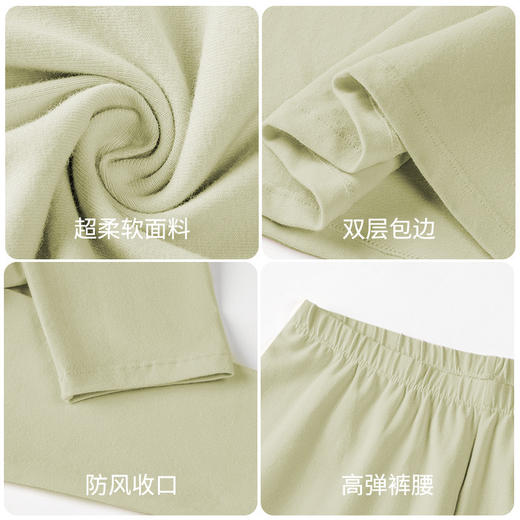 全棉保暖内衣女士 情侣款肌底衣 秋冬新款 7A抗菌纯棉秋衣秋裤套装女 商品图3