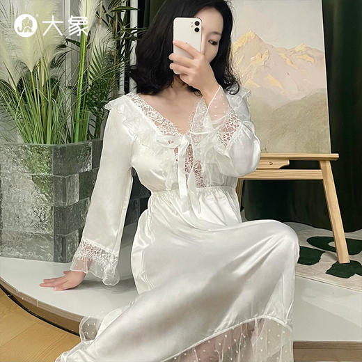 【双旦狂欢·钜惠来袭】【轻奢情趣内衣】大象甜美公主睡裙 丝滑缎面 法式轻奢 商品图3