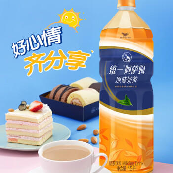 统一 阿萨姆 原味奶茶 6入装奶茶饮料 1.5L*6瓶/箱 商品图5