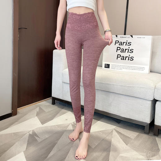 保暖裤女款内穿 双面德绒磨毛加厚保暖秋裤女 美体超厚提臀打底裤 商品图3