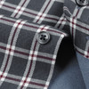 【羊毛混纺 加绒保暖】罗蒙秋冬男士长袖衬衫翻领保暖格纹休闲通勤百搭衬衣 商品缩略图6