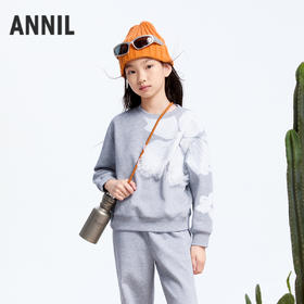 女童海岛绒长袖卫衣冬季新款安奈儿童装实体店同款AG441796