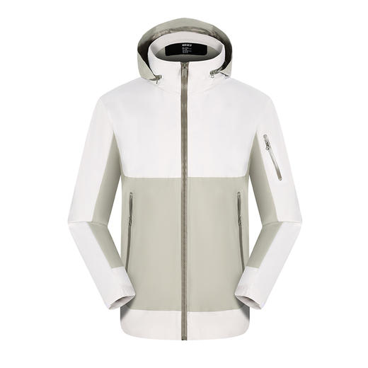 自由基地轻量耐磨新款拼色薄款冲锋衣可拆卸帽款防风雨多色男女款 NMJ-2011 商品图6