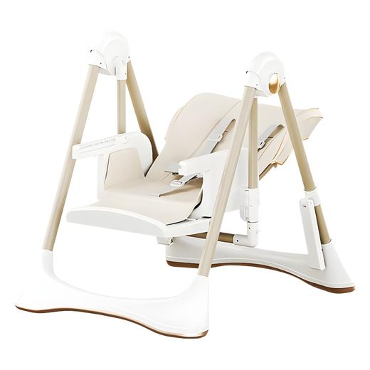 【宝宝“头等舱”，多功能餐椅】秋千餐椅摇椅餐椅 可折叠幼婴儿童餐桌摇篮二合一 学坐椅摇摇椅-QQ 商品图4