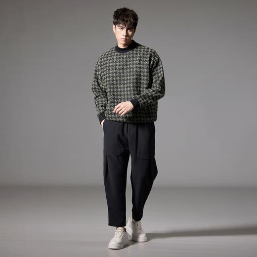 PINLI品立秋季新款黑色大口袋休闲裤男士潮牌时尚百搭长裤子B243117047 商品图3