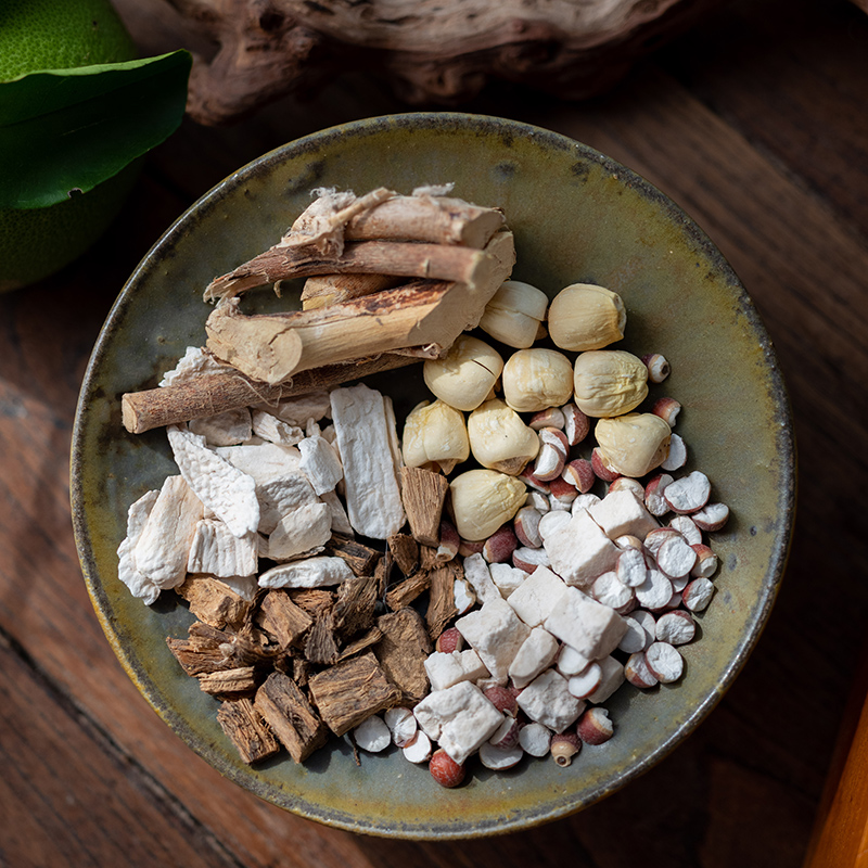 五指毛桃莲葛茶 | 岭南野五指毛桃，五夫莲子，煲汤佐料