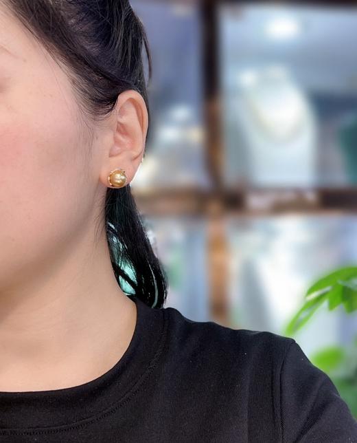 10-11mm 金珠耳钉 商品图5