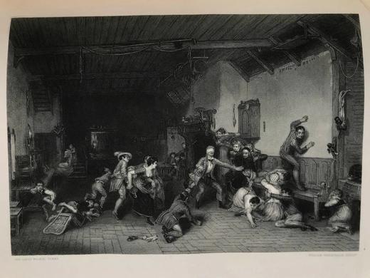 33*25cm！1860年 艺术杂志 数百幅版画插图 真皮精装大16开 商品图5