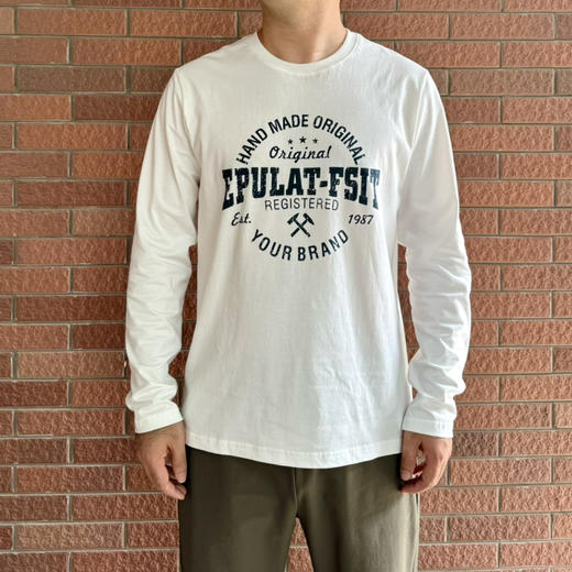 春秋—福利超值字母锤子圆领长袖男T【包邮/三天无理由退换】 商品图1