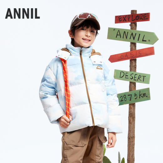 【轻暖0~10℃】男童户外短款羽绒外套冬季新款安奈儿童装实体店同款AB445770 商品图0