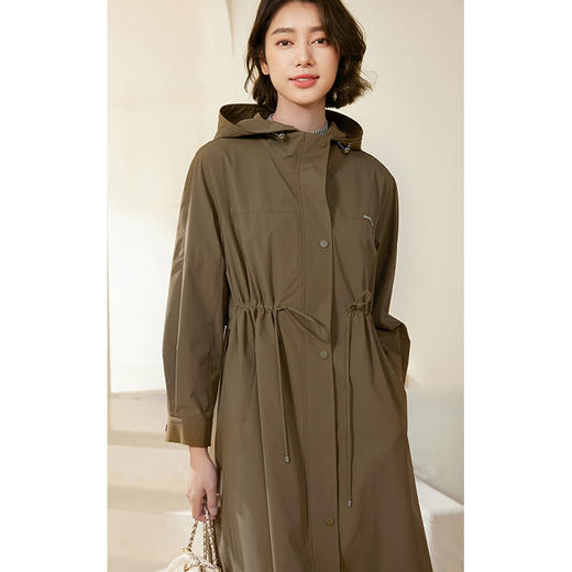 乔万尼初秋风衣中长款新款工装风高级感EM3A462 商品图1