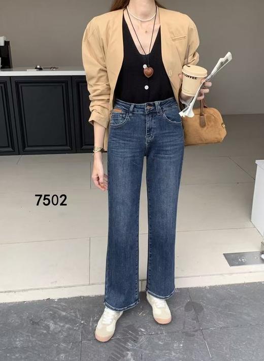 女直筒牛仔裤7502 商品图8