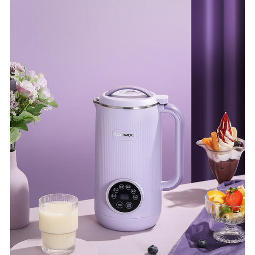 大宇（DAEWOO） 家用辅食多功能全自动迷你破壁豆浆机 DYPB-0616（紫色） 0.6L 商品图1
