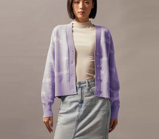 CK V领宽松针织开衫J224774 商品图1