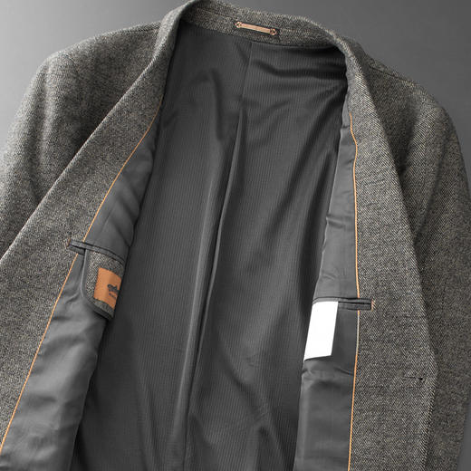 【新款DDA】大依优型品质西服外套商务夹克男宽松加肥加大码上衣胖子正装休闲 商品图6