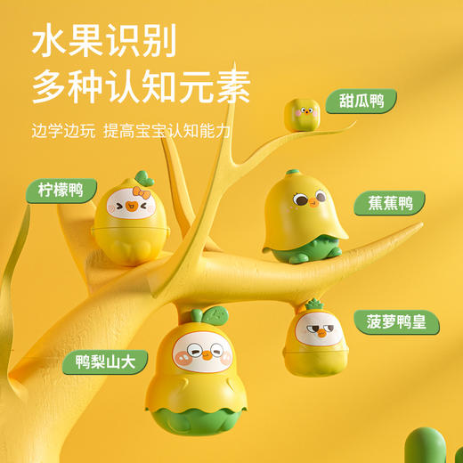 【Q萌鸭梨果果，趣味DIY套娃~】俄罗斯套娃5层益智玩具 创意趣味叠叠乐 DIY套圈娃娃 男宝女童玩具-QQ 商品图3