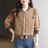 CC-17-2090毛呢外套女春秋2024新款韩版宽松小个子短款休闲立领夹克呢子上衣 商品缩略图3