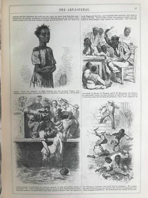 33*25cm！1854年 艺术杂志 数百幅版画插图 真皮精装大16开 商品图12