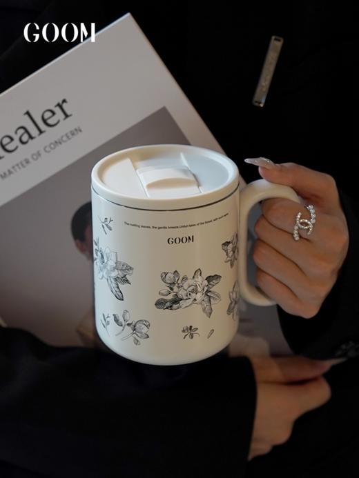 GOOM格沫趁热拿铁保温马克杯办公室咖啡杯男女高颜值带茶仓水杯子 商品图0
