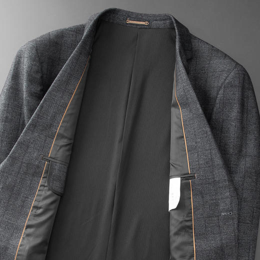【新款DDA】大依优型品质西服外套商务夹克男宽松加肥加大码上衣胖子正装休闲 商品图6