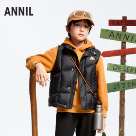 【御寒-5~5℃】男童户外三防羽绒马夹冬季新款安奈儿童装实体店同款AB442603