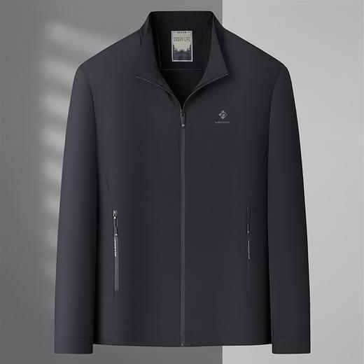 【Q】【新款DSZ】大依优型大码男装立领夹克加肥加大休闲夹克胖子宽松外套上衣户外 商品图5