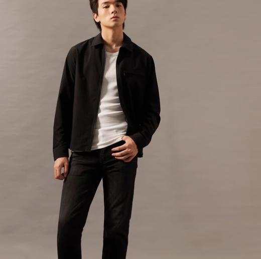 CK Jeans男士休闲通勤挺括拉链翻领外套衬衫J326629 商品图1