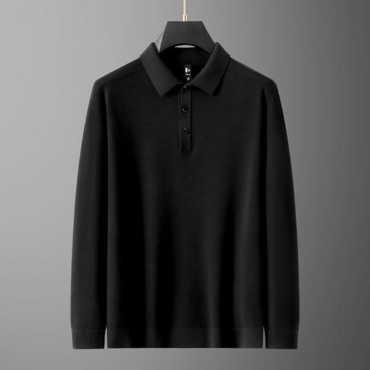 【新款DG】大依优型大码长袖Polo衫翻领加肥加大肥佬休闲宽松透气上衣打底 商品图2