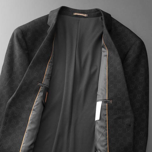 【新款DDA】大依优型品质西服外套商务夹克男宽松加肥加大码上衣胖子正装休闲 商品图7