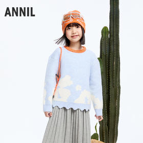 女童甜趣提花毛衣冬季新款安奈儿童装实体店同款AG444616