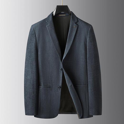 【新款DDA】大依优型品质西服外套商务夹克男宽松加肥加大码上衣胖子正装休闲 商品图0