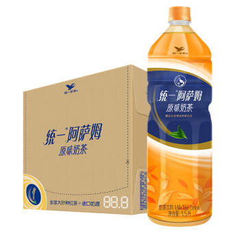 统一 阿萨姆 原味奶茶 6入装奶茶饮料 1.5L*6瓶/箱 商品图3