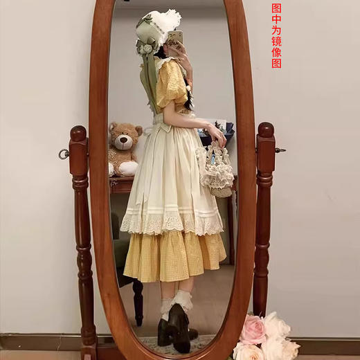 裁缝学苑AS337洛丽塔复古连衣裙纸样女装拼接两件套装样板裁剪 商品图3