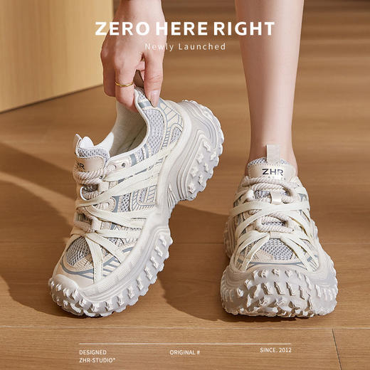 ZHR则则厚底增高老爹鞋轻便耐磨女鞋2024秋季新款百搭运动休闲鞋 商品图7