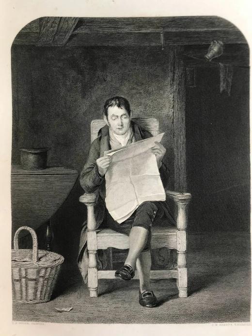 33*25cm！1852年 艺术杂志 数百幅版画插图 真皮精装大16开 商品图5