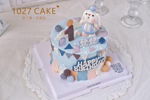 1027CAKE |  周岁 小兔子  手工翻糖公仔（需提前2天预订） 商品图2