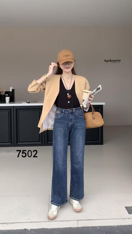 女直筒牛仔裤7502 商品图5