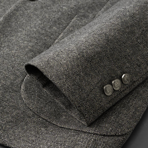 【新款DDA】大依优型品质西服外套商务夹克男宽松加肥加大码上衣胖子正装休闲 商品图3