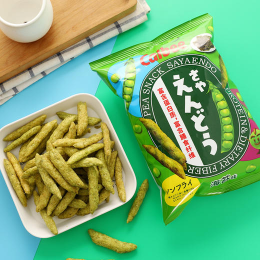 【39.9元抢3袋！calbee卡乐比豌豆脆】泰国进口calbee卡乐比豌豆脆非油炸，富含蛋白质和，海苔盐味薯条膨化零食64g解馋又饱腹休闲食物QQ 商品图0