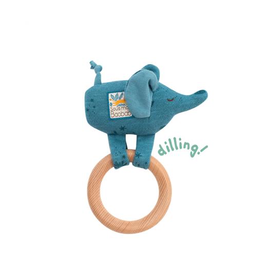 法国 Moulin Roty 猴面包树下系列狮子小辣椒榉木手摇铃，高15厘米-669006 商品图2