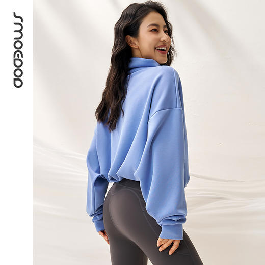 SMOEDOD/水沐伊朵秋冬立领半拉链款运动外套软糯透气防皱50127 商品图1